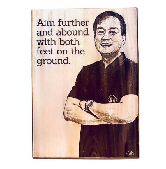 Engraved Wooden Portrait